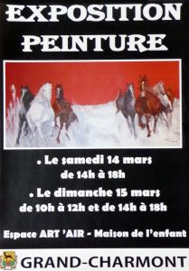 exposition peinture les 14 et 15 mars 2009 à Grand-Charmont (Doubs)